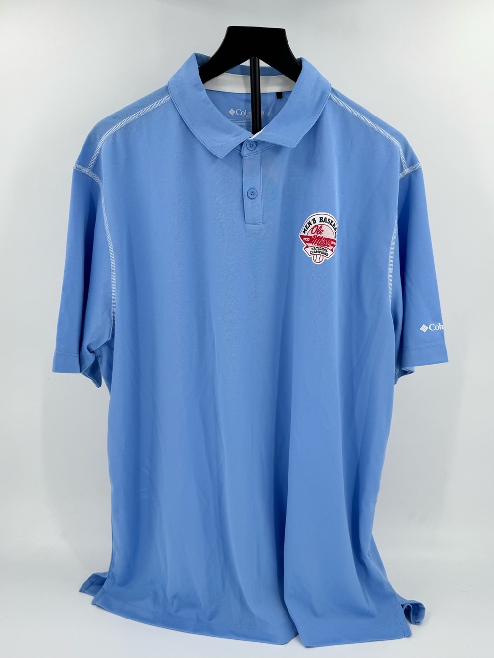 Ole Miss Rebels 2022 College World Series Championship Polo -Columbia - XXL -NWT